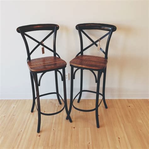 You'll enjoy these stools for years to come. X Back Bar Stool with Wood Seat - Nadeau Birmingham