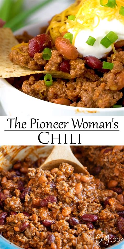 Do you have a favorite? The Pioneer Woman Chili Barbara&GroundBR in 2020 | Ground beef recipes for dinner, Beef recipes ...