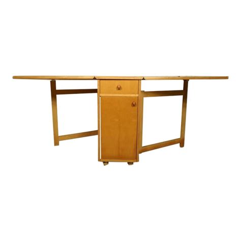 Worldwide shipping of design classics at pamono. Mid-Century Modern Drop-Leaf Table With Chairs - Dining ...