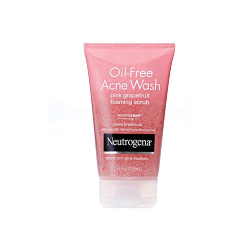 The medication in neutrogena oil free acne wash can be sold under different names. Oil-Free Acne Wash Pink Grapefruit Foaming Scrub