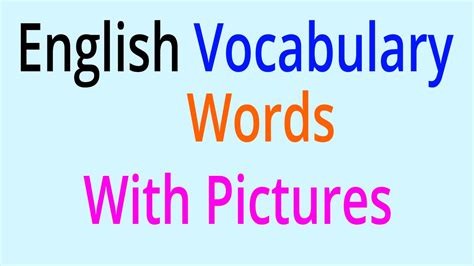 The vocabulary for these alphabet flashcards matches the phonic sound of each there are 26 flashcards in total. English Vocabulary Words - Learn English Vocabulary With ...