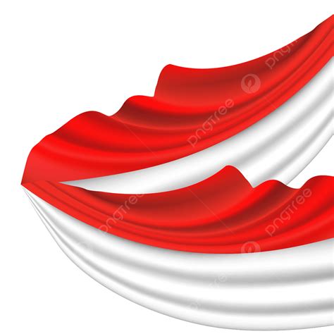 Bendera Indonesien Merah Putih Seidenflaggenvektor Bendera Merah Putih