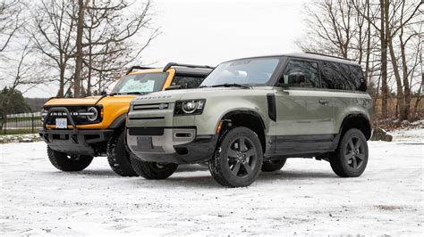 Ford Bronco Vs Land Rover Defender Comparison Test Autotraderca