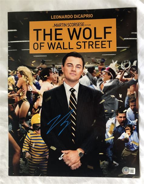 Leonardo Dicaprio Signed 11x14 Beckett Bas The Wolf Of Wall Street Memorabilia For Less