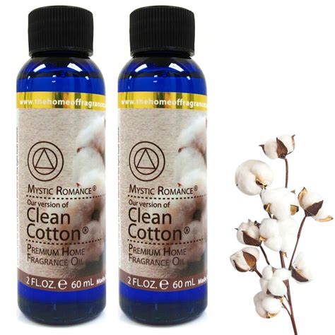 2 Clean Cotton Fragrance Oils Aroma Therapy Scent Home Air Diffuser