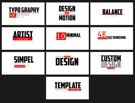 Modern Titles Typographic Design Typography Design Minimal Text