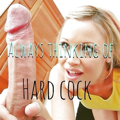 Blonde Always Thinking Of Hard Cock Sissy Caption