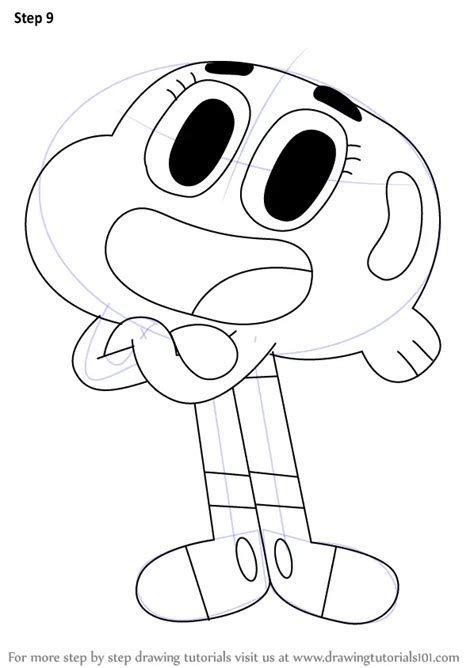 Learn How To Draw Darwin Watterson From The Amazing World Of Gumball