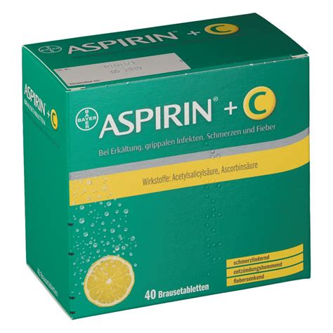 Aspirin, also known as acetylsalicylic acid (asa), is a medication used to reduce pain, fever, or inflammation. Aspirin® +C - shop-apotheke.at