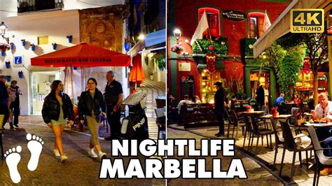 Marbella Nightlife Old Town Costa Del Sol Spain 🇪🇸‍ 🚶‍ Walking Tour
