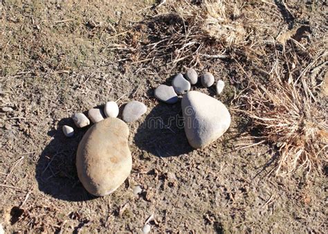 Stone Footprint Stock Image Image Of Rock Grassland 37559995