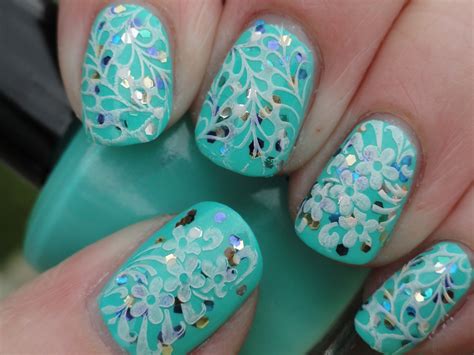 Canadian Nail Fanatic Aqua Blue Nails