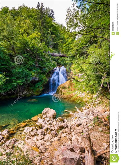 Vintgar Gorge Waterfall In Slovenia Triglav National Park Pure Fresh