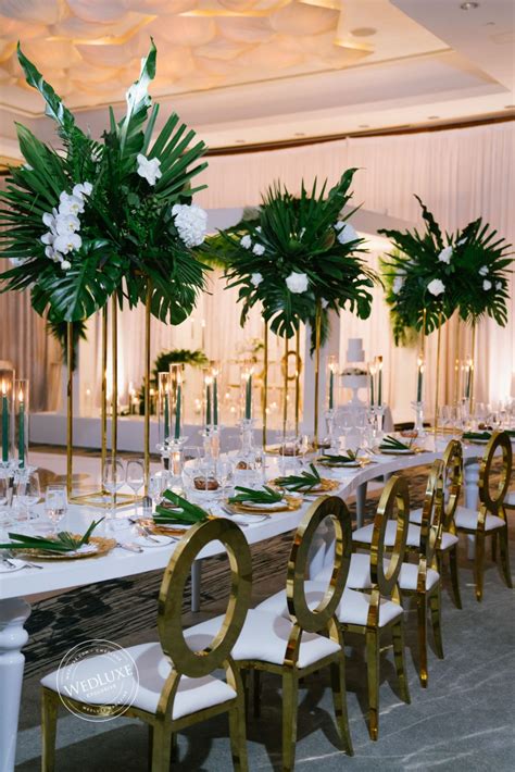 Tropical Paradise ~ Wedluxe Media Tropical Wedding Centerpieces
