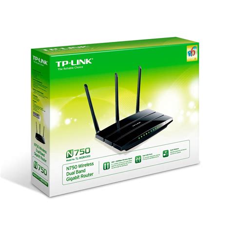 Tp Link N750 Wireless Dual Band Gigabit Router Tl Wdr4300 Black