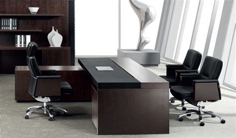 Best Leading Office Table In Leather And Wood Bosss Cabin