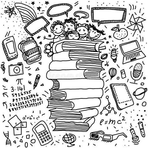 Doodles On The Concept Of Education Stock Illustration Illustration