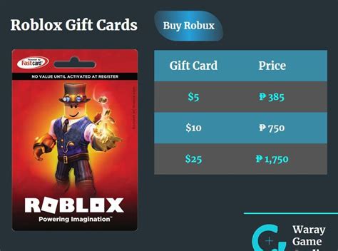 The best answer we found to this question was. 10 roblox gift card