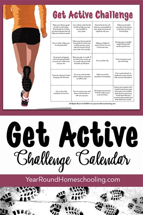 Get Active Challenge Year Round Homeschooling