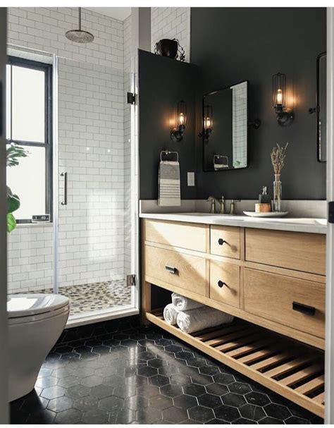20 Black Tile Bathroom Floor Decoomo