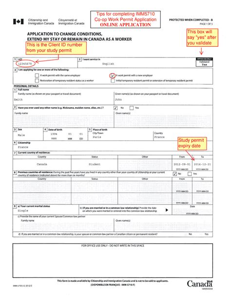 Imm5710 Form Fill Out And Sign Printable Pdf Template Airslate Signnow