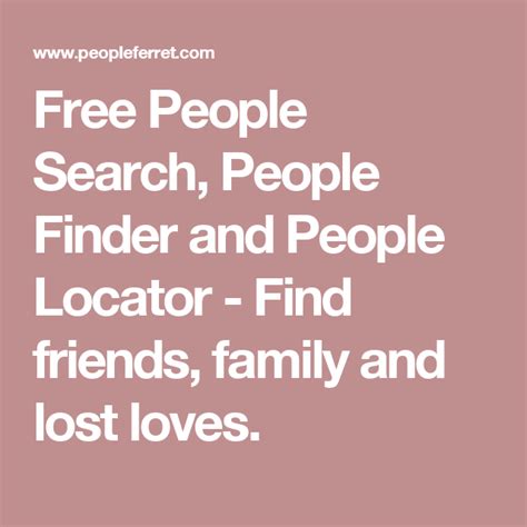 Free People Search People Finder And People Locator Find Friends