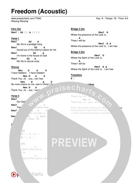 Freedom Acoustic Chords Pdf Hillsong Worship Praisecharts Hot Sex Picture