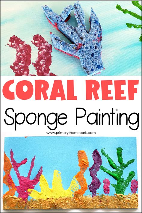 Coral Reef Painting For Kids Art With Mrs Baker Great Barrier Reef
