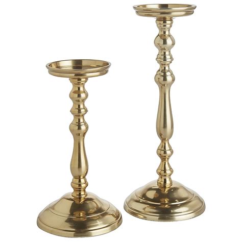 Metal Pillar Stands Gold Candle Holders Candleholder Centerpieces