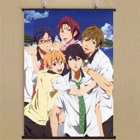 Japanese Anime Free Iwatobi Swim Club Home Decor Wall Poster Scroll 60