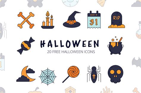 20 Halloween Icon Sets Free And Premium Super Dev Resources