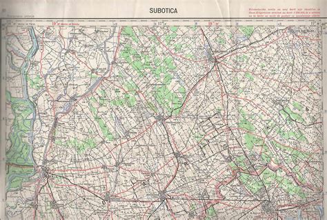 1963 Original Military Topographic Map Subotica Serbia Vojvodina