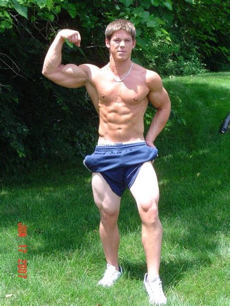 Muscle Jocks Flexing In The Yard