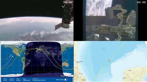 Evening American Coastlines Nasaesa Iss Live Space Station With Map