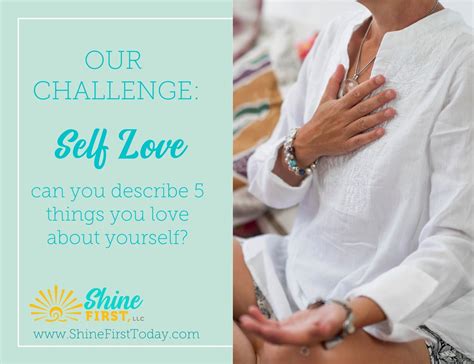 What Are 5 Things You Love About Yourself Shine First Llc