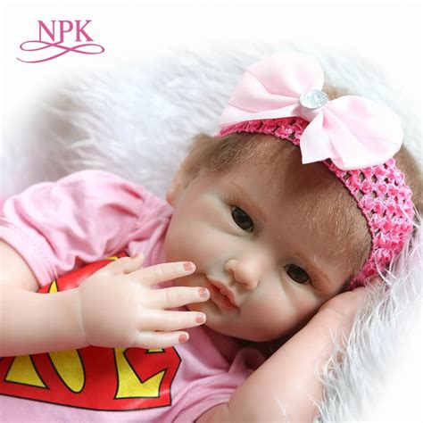Npk 55cm Soft Silicone Reborn Baby Dolls Toys Lifelike Toddler Babies