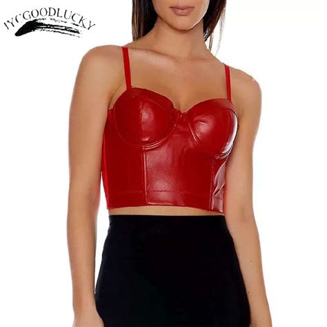 Summer Pu Sexy Crop Top Women Sexy Camisole Push Up Bustier Top Cropped Bra Party Corset Womens