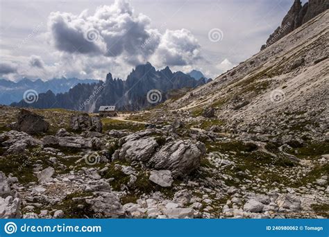 Mountain Trail In Dolomites Stock Photo Image Of Silence Ampezzo