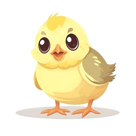 Premium Ai Image Vibrant Baby Chick Illustration