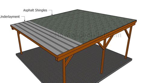 Flat Roof Double Carport Plans Howtospecialist How To Build Step