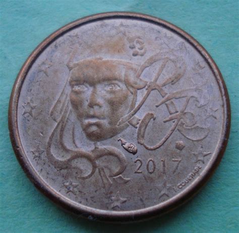 1 Euro Cent 2017 Euro 2010 2019 France Coin 42006