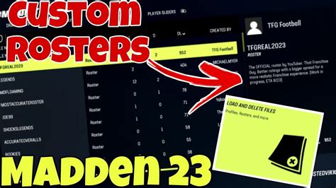 How Get Custom Rosters Draft Classes On Madden 23 Franchise Mode