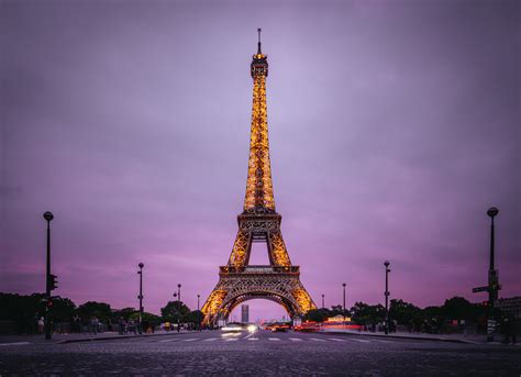 Eiffel Tower Wallpaper 4k Aesthetic Paris France Evening 2978