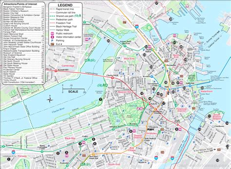 Boston Tourist Map