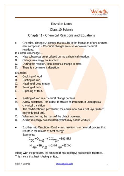 Chemical Reactions And Equations Part Class Science Chapter Porn Sex Picture