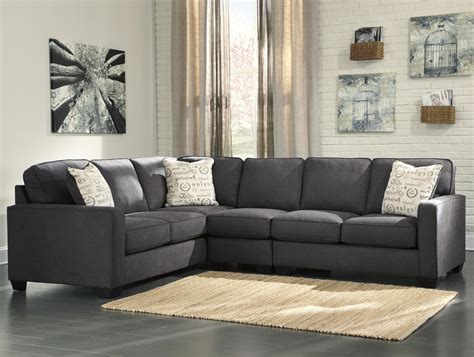 Signature Design By Ashley Alenya Charcoal 3 Piece Sectional With
