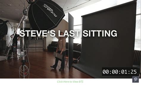 A Behind The Scenes Look At Steve Jobs Last Portrait Sitting Shoot