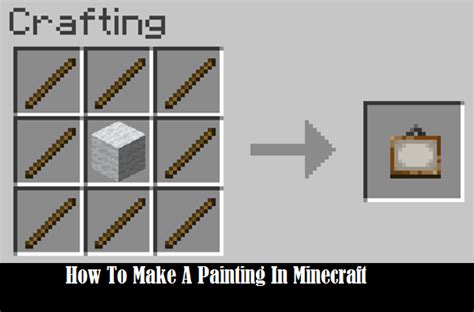 How To Make A Painting In Minecraft