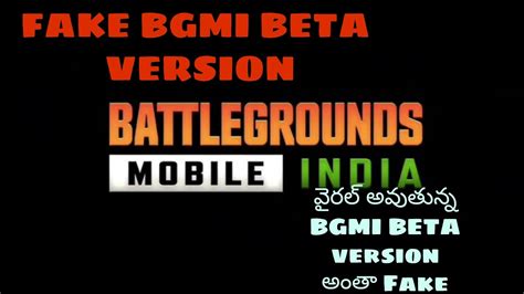 Battleground Mobile India Beta Versionearly Access Youtube