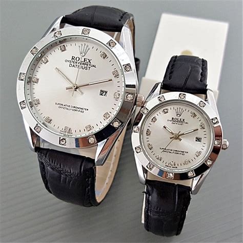 Area jam tangan menyediakan beragam pilihan jam tangan yang sesuai dengan kepribadianmu. Jual Jam Tangan Rolex Couple Leather Black Silver Harga ...